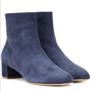 Mansur Gavriel Shearling-lined suede ankle boots